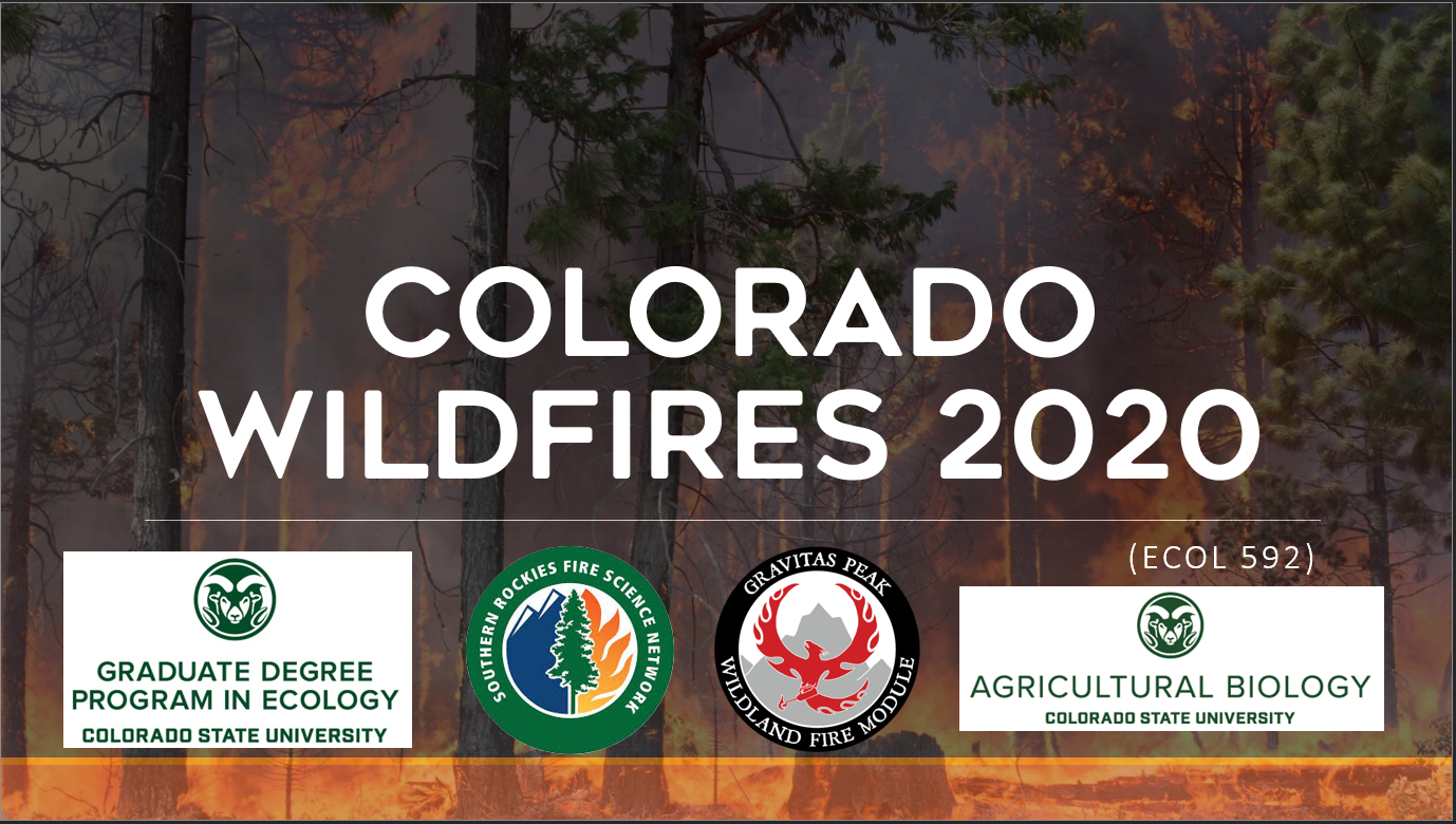 CO Wildfires 2020 Webinar: Presenter Recommended Further Reading